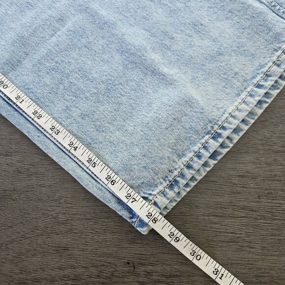 Old Navy Jeans Womens 14 Blue Denim Medium Wash High Rise Baggy Wide Leg NEW - Picture 3 of 8